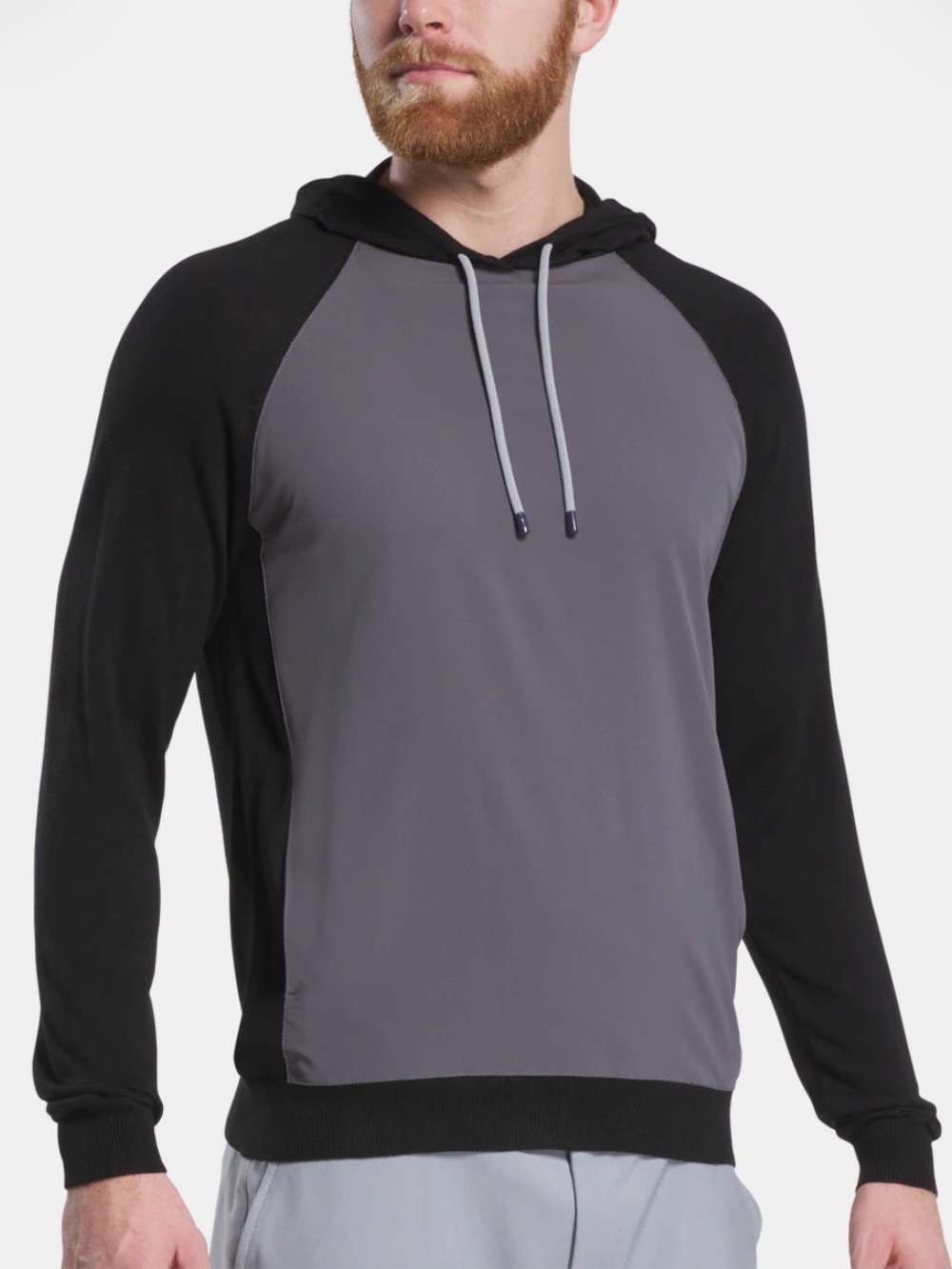 NWT FootJoy Hybrid Golf Hoodie Men’s M Black Charcoal Wool Blend